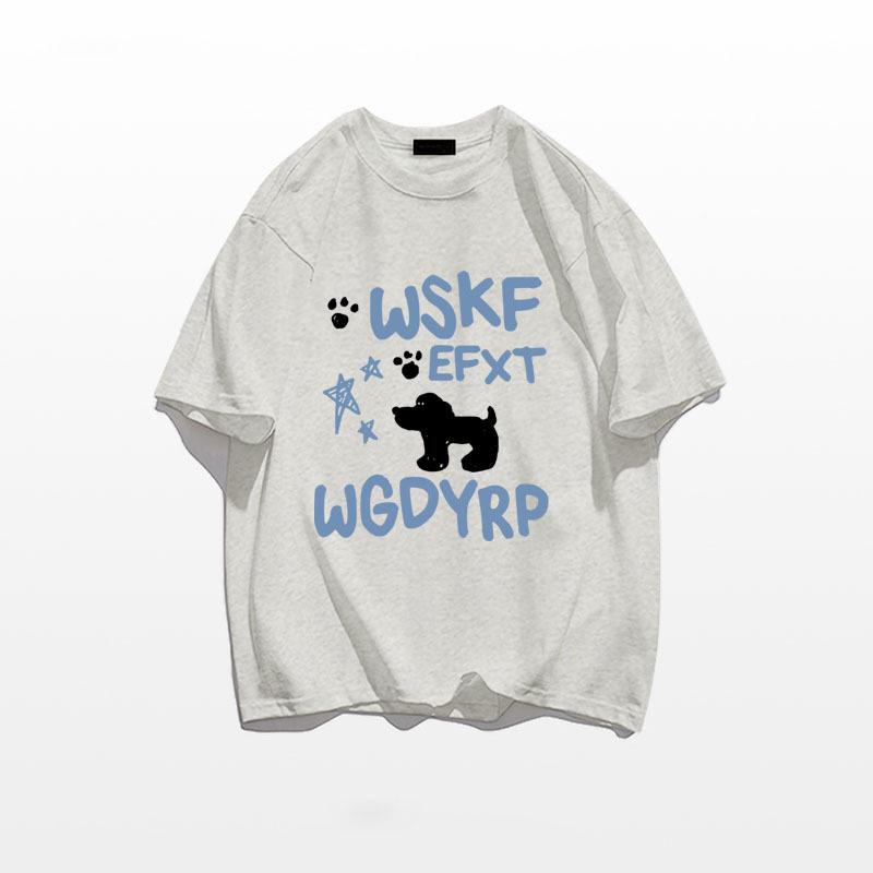 

Женская футболка 2025 года в горячем стиле, белая, хлопковая, с коротким рукавом, открывающая плечи - модная американская свободная посадка XXL