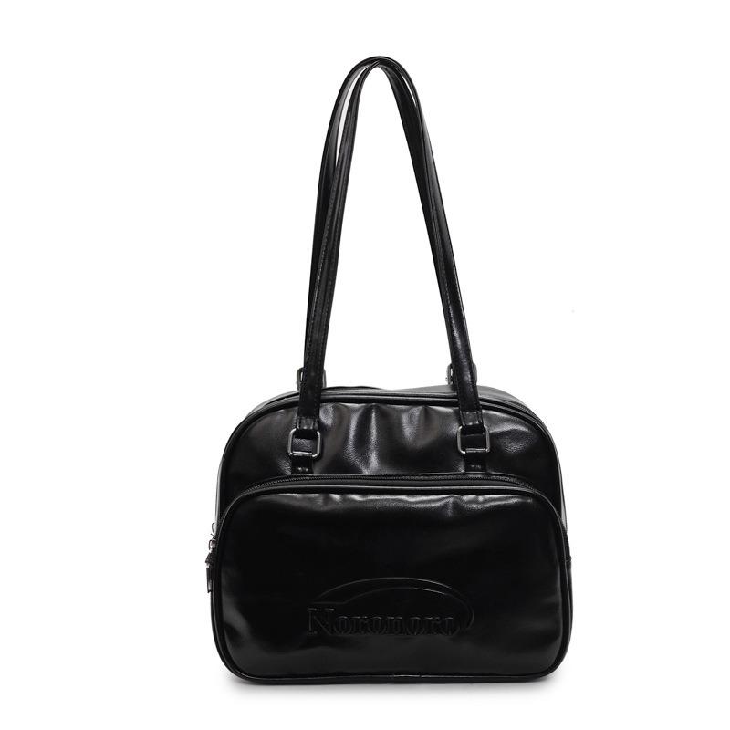 

Simple solid color casual backpack women s spring and summer new niche high-end shoulder bag versatile going out backpack чорний