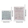 1 Sheet Dreamy  Diamond Patch 3D Face Jewels Mermaid Rose Temporary Tattoo Stickers Sweet Diy Body Art Decoration Makeup