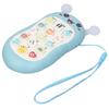 Music Phone Toy Volume Adjustable Soft Wear Resistant Educational Music Teething Toy Gift Blue
