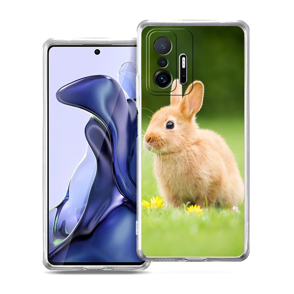 

Cute White Baby Rabbits Phone Case For Xiaomi Mi Poco X6 X5 NFC X3 F6 F5 Pro F4 F3 15 14T 14 13T 12T 12 13 Lite 11 Clear Cover Xiaomi Mi 11