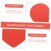 SAFIGLE Heart-Shaped Greeting Cards, 40-Piece Set, 5.9x4.7 Inch, Cardstock Valentine Message Cards, Blank Heart Paper Cutouts, DIY Crafts, Perfect for