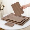 Walnut Tea Tray Rectangular Coffee Shop Dessert Snack Tray Tea Cup Storage Tray High-grade Wooden Plate