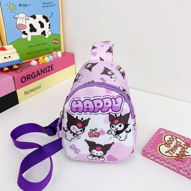 Cinnamoroll Kids Chest Bag With Cartoon Print For Daily Use And Toddler Fashion