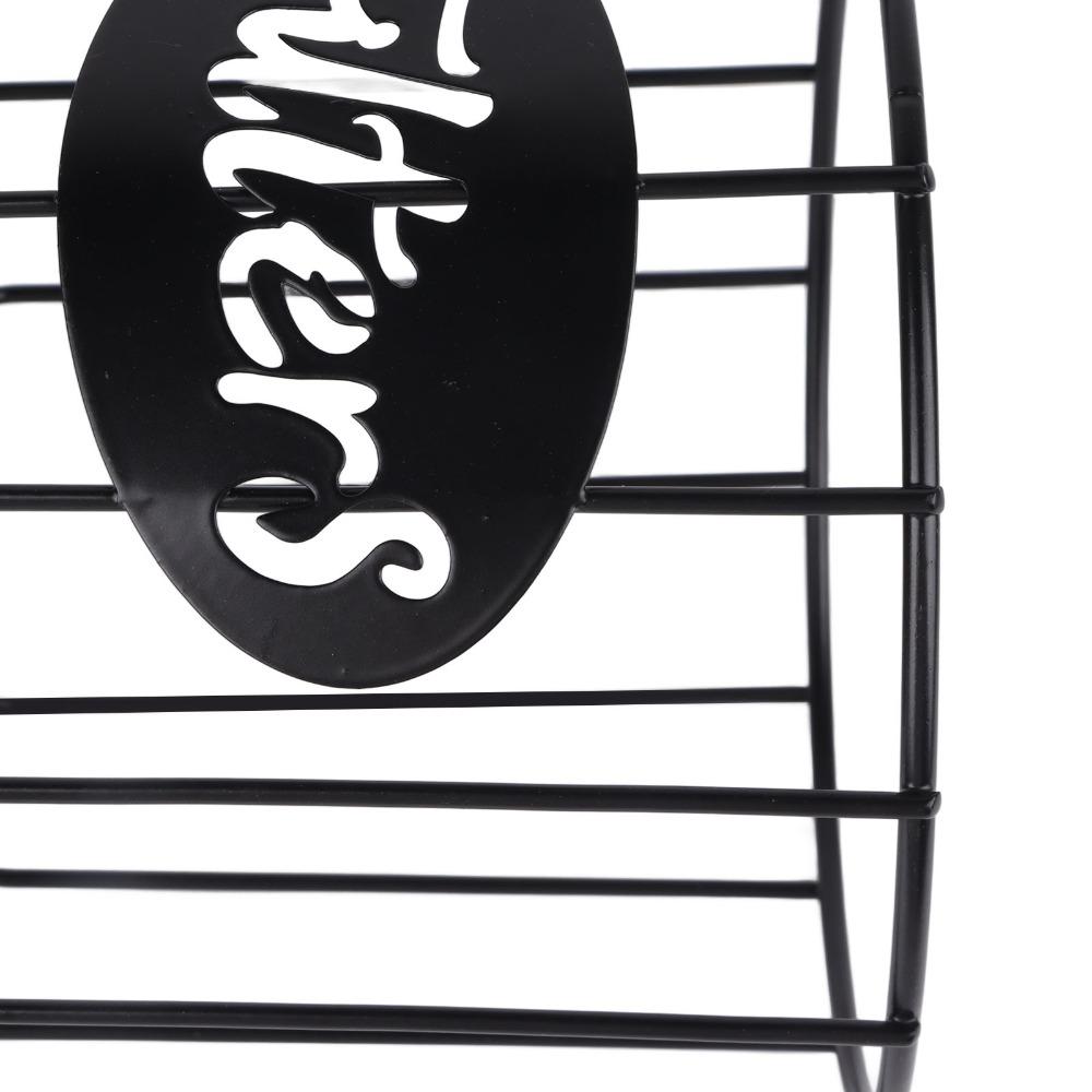With Lid Coffee Filter Holder Wire Basket Coffee Filter Storage Container  For Home Kitchen