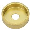 Diamond Grinding Wheel 3 Inch Dry Wet Vacuum Brazed Round Edges Diamond Grinding Wheel for Tile Quartz Marble Granite