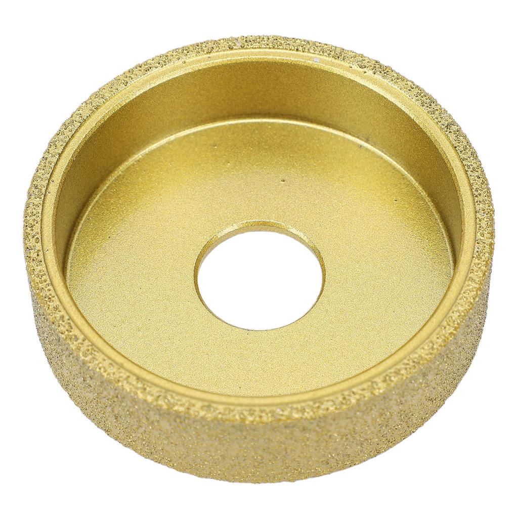 Diamond Grinding Wheel 3 Inch Dry Wet Vacuum Brazed Round Edges Diamond Grinding Wheel for Tile Quartz Marble Granite
