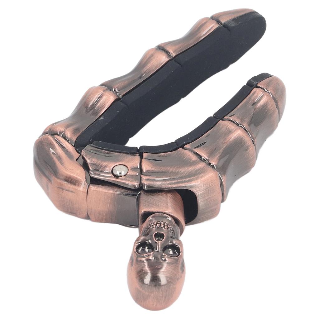 Guitar Capo Skull Knob Locking Design Soft Silicone Scratch Resistant Capo for Electric Acoustic Guitars Ukulele