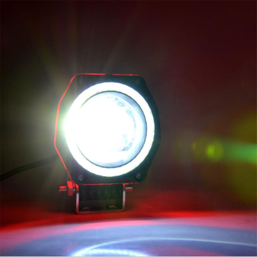 2X 2.75Inch 70W 5000LmLed Pods Work Light Lamp Spot Light With Angel Eye Offroad Suv Atv Jeep Motorcycle Drl High/Low Beam Flashing