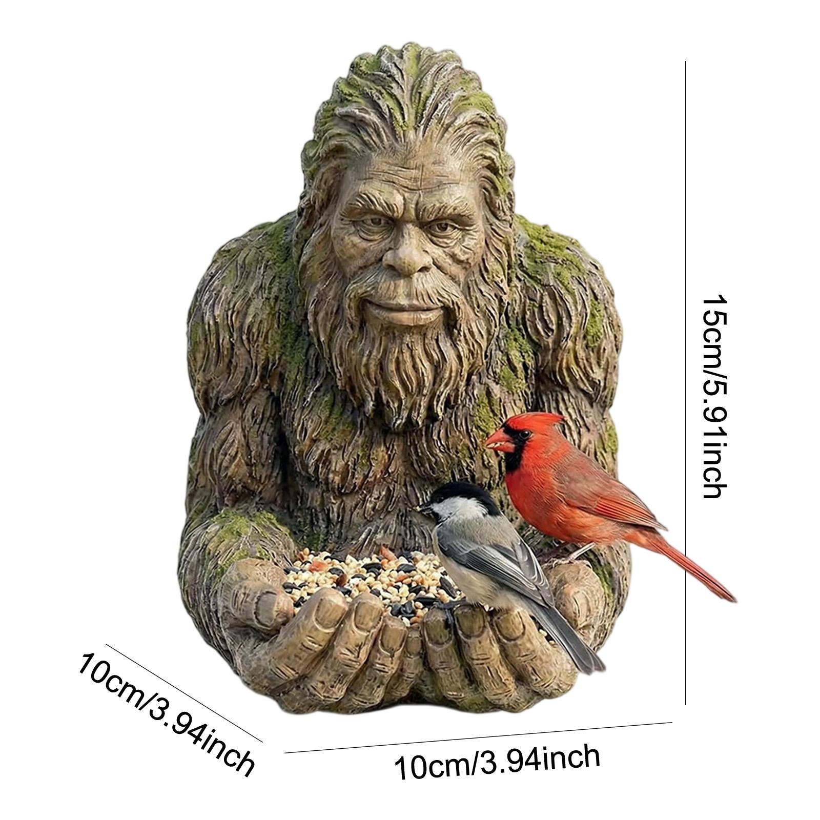 

Resin Bird Feeder Sculpture Outdoor Bird Feeder Garden Sculpture Courtyard Art Decoration For Robins Sparrows Budgies Backyard
