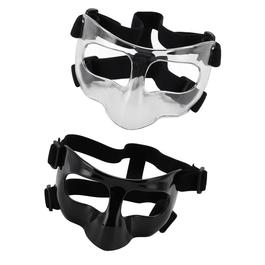 Sports Nose Guard Adjustable Clear Visibility Broken Nose Face Guard for Basketball Baseball Footbal