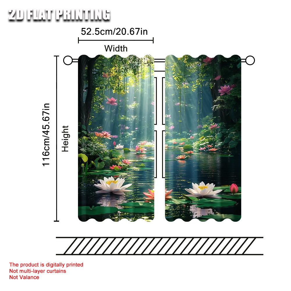 2 Stück, Vorhangblume (2) Vielseitig 100% Polyester, Ohne Strom Familienfeier Perfekt für ästhetische Raumdeko