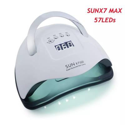 220W SUN X7 MAX UV-LED-Lampe für Maniküre-Nagellampen Nageltrockner zum Aushärten von UV-Gel-Lack-Nagelwerkzeugen mit Sensor-LCD-Display