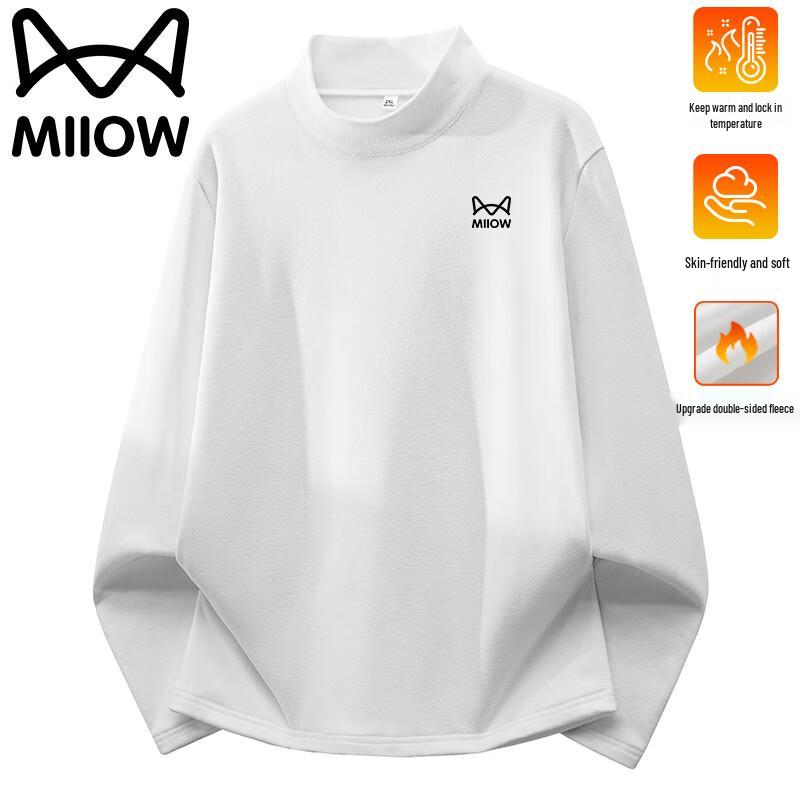 Mao Ren Herren Warmes Rundhals-Fleece-Sweatshirt