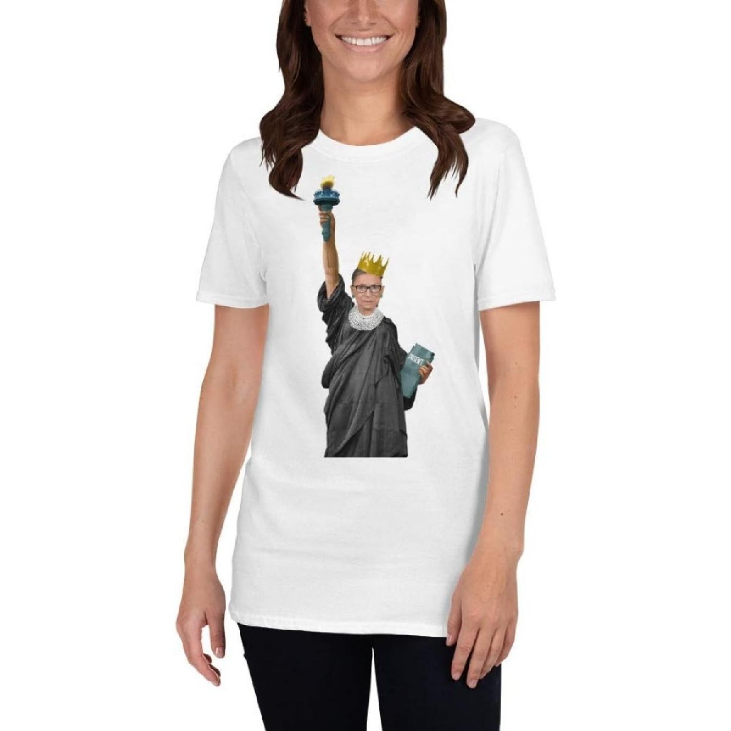 Ruth Bader Ginsburg RBG Statue of Liberty T-Shirt White XXXXXL белый