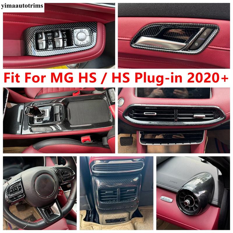 Window Lift / Gear Shift Panel / Middle Air AC Vent / Steering Wheel Cover Trim Accessories For MG HS / HS Plug-in - 2024