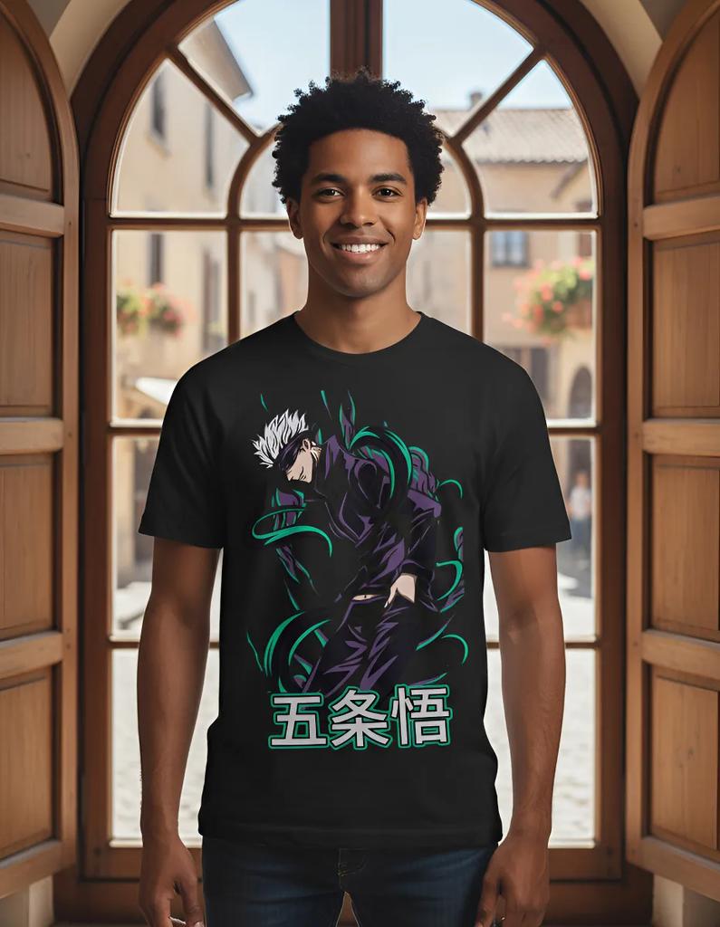 Japan Jujutsu Kaisen Anime Tshirt 2026 Summer New Arrival Satoru Gojo Mens T Shirt ChildrensAdult Universal Size Sportswear