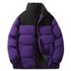 Unisex Winter Warm Windproof Water-Resistant Puffer Jacket With Stand Collar Outdoor Sports Casual Wear