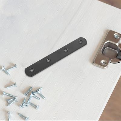 4 Stück Gerade Winkel Schwere Reparatur-Verbindungswinkel für Holzzäune Regale Schränke Flache Metallwinkel Verbindungsstützen