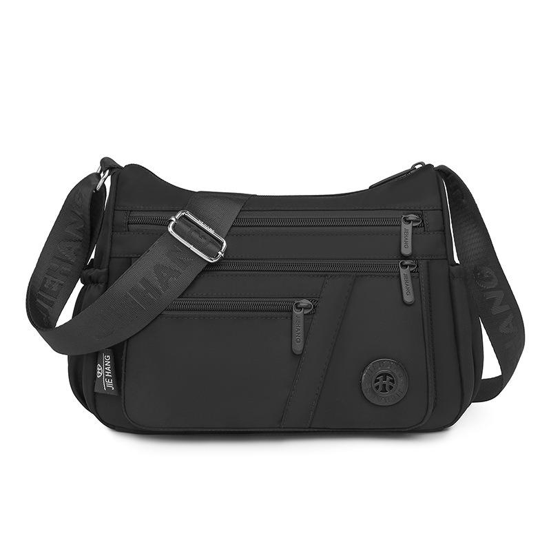 New casual fashion mother bag nylon cloth simple and lightweight multi-layer zipper large capacity travel messenger bag