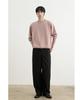 WHOLOVESART Washable Semi-Crop Knit Pullover Peach Pink