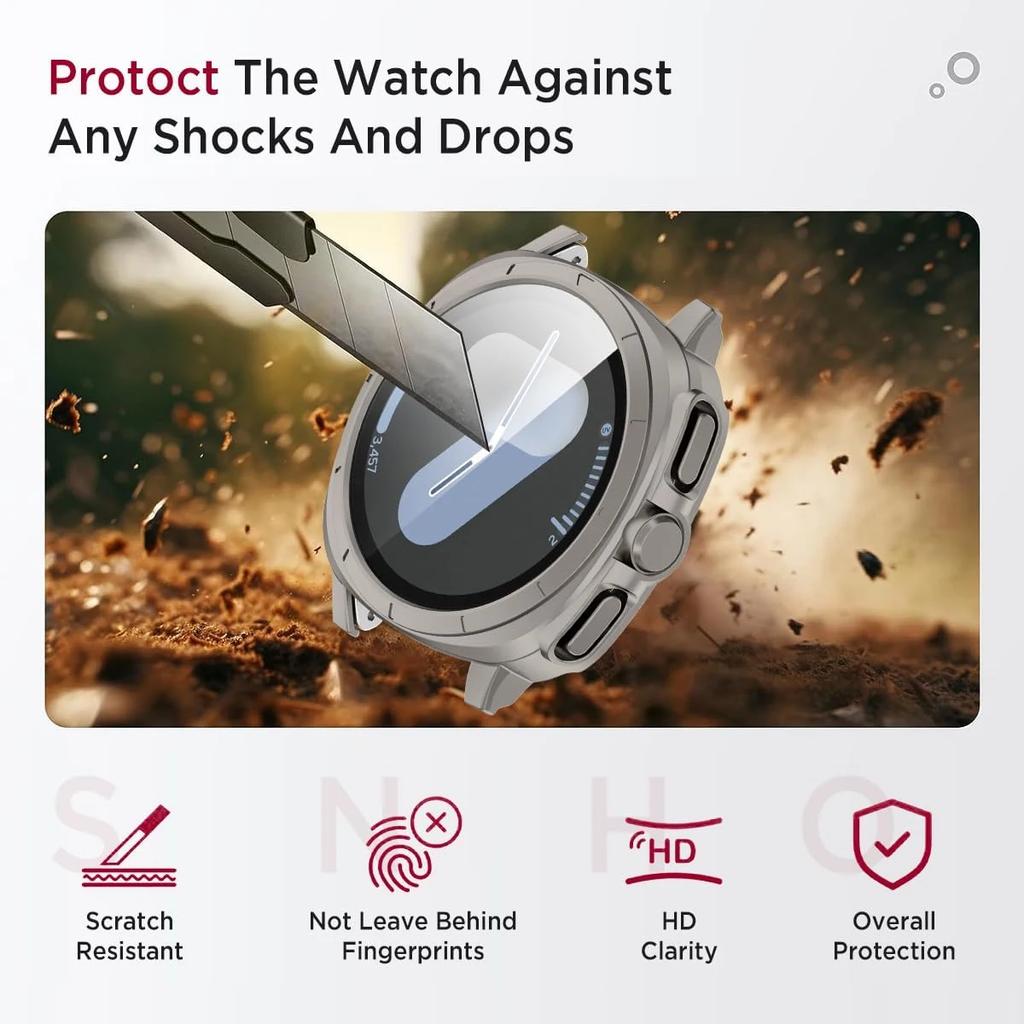 Glass+Case for Samsung Galaxy Watch 7 40mm 44mm Screen Protector Change To Ultra Bumper Cover iWatch Galaxy Watch 7 Accessories