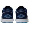 Jordan Air Jordan 1 Cow Split Leather Cushioning Low Top Vintage Basketball Shoes Men's Blue White 553558-404