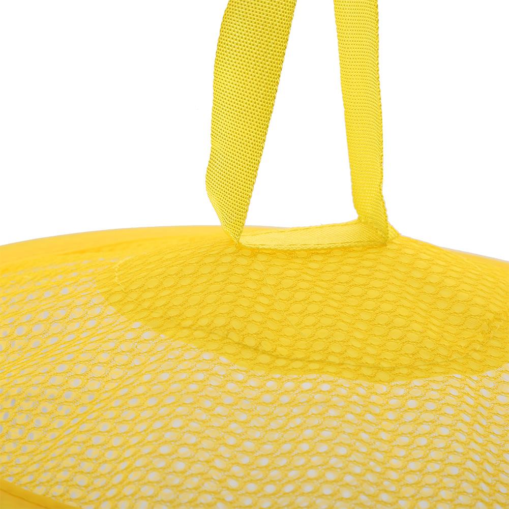 Multilayer Dry Rack Foldable Hanging Mesh Toy Storage Basket Underwear Organiser Cage Yellow