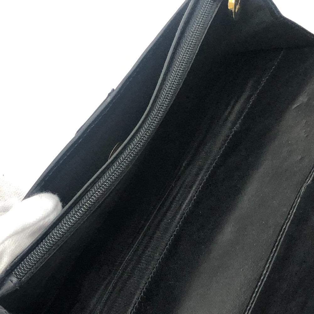 Salvatore Ferragamo Vala Wallet Long Wallet Bifold Long Wallet Leather Black