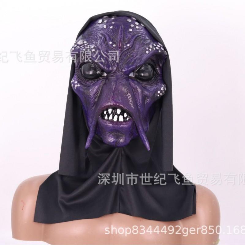 Halloween Faceless Alien Mask Latex Full Head Cosplay Party Scary Costume Props