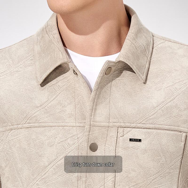 Antonio Men's Faux Suede Lapel Jacket