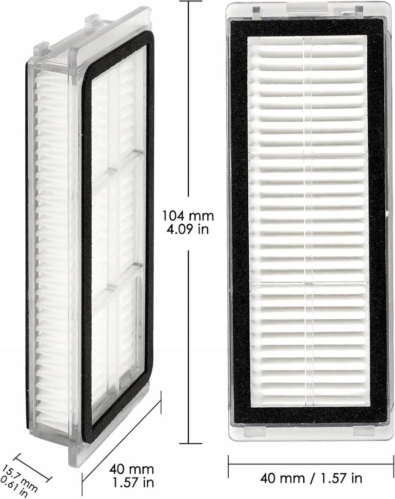 2 X Filtr Hepa Do Dreame L20 Ultra | X20 Pro | X20 Pro Plus - Zmywalny