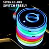 7 bunte LEDs für Volvo XC60 XC40 XC70 XC90 R Design Logo Auto Wasserbechermatte Getränkehalter Untersetzer Licht Dekorative Zubehörteile
