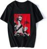 Fashion Men T Shirt Kirishima Eijirou T Shirt Summer Fashion Men Cotton O-Neck Tshirt Funny Tees Tops Harajuku Black