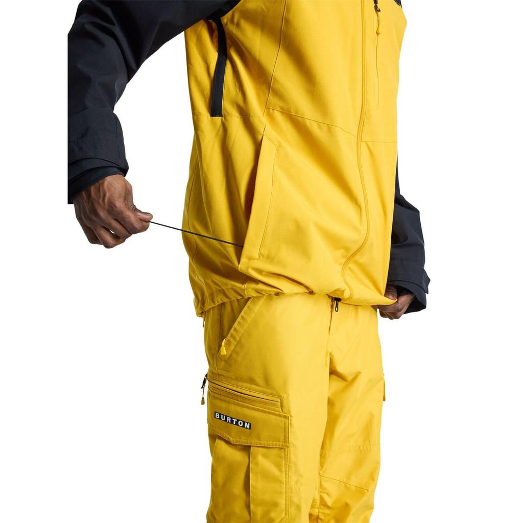 Burton Lodgepole Snowboard Size Men's Jacket, 2L, 2024-2025 Model, L, Trublack/Goldrod