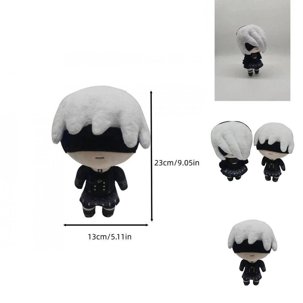Nier Automata 2b Plush Toy Doll 23cm Height Pp Cotton Filling Cartoon Figure