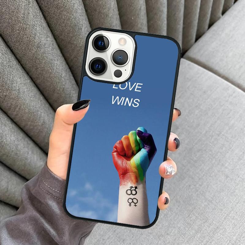 LGBT Love Wins Phone Case For iPhone 17 Air 16 15 13 14 Pro Max 12 Plus 2022 MAX Shell Cover coque
