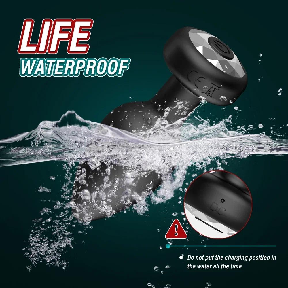 Vibrating Anal Plug 10 Speeds Butt Plug Prostate Vibrating Massager Remote Control Female Masturbator Sex Toys for Women Men