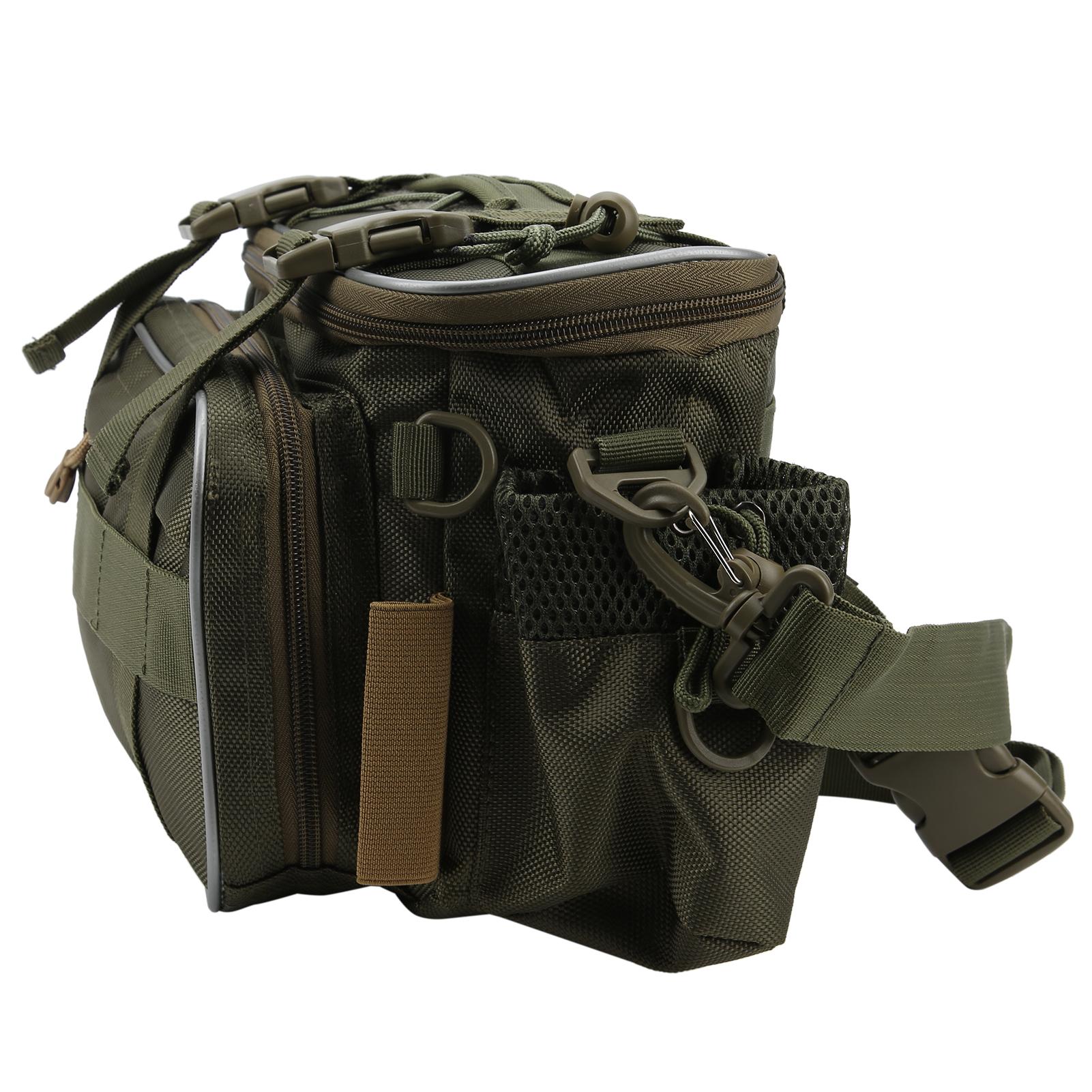 

MultiFunction Fishing Tackle Bag Fishing Shoulder Waist Packs Multi Pockets Bait Lure Bag
