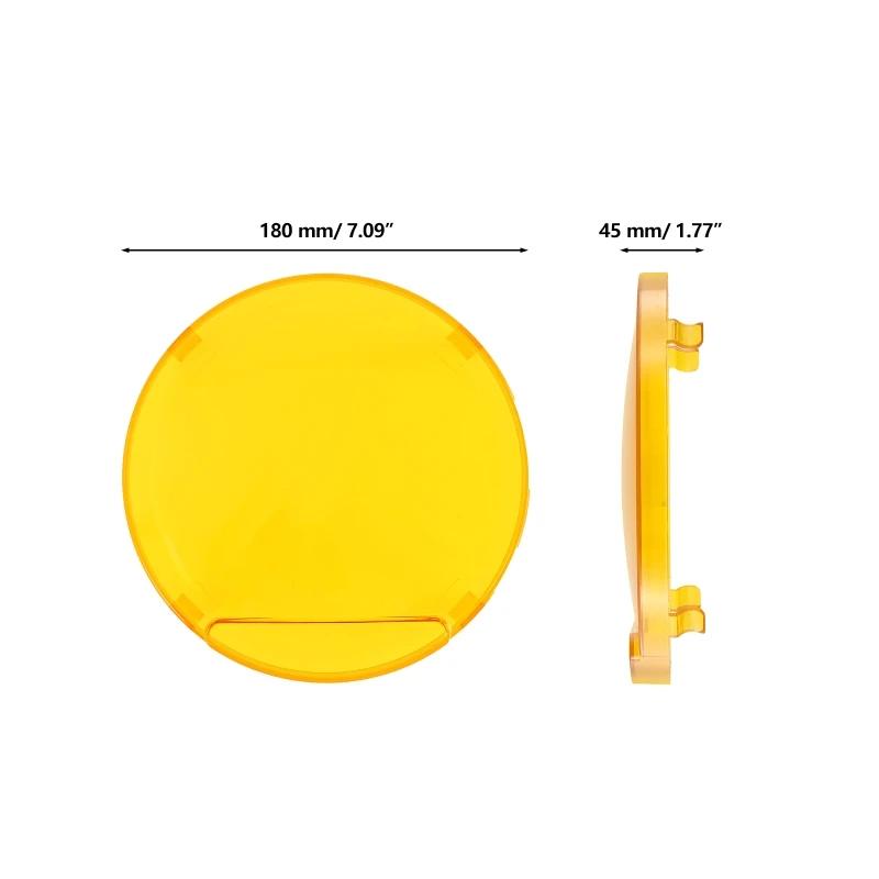 

AUXBEAM 7/9 Inch LED Driving Lights Cover Round Amber Lamp Cover 7Inch