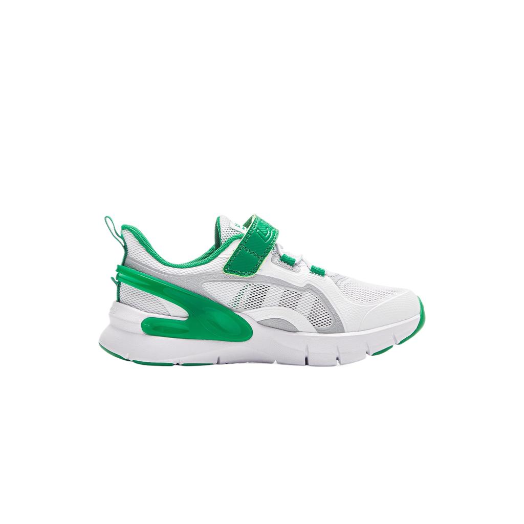 Li Ning Kids Casual Series Comfortable Fashion Simple Versatile Low-Top Kids Casual Shoes Kids sneaker White Green YKCV266-1