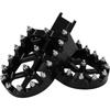 JFG RACING Motorcycle Footpegs Foot Pegs Pedals Rests CNC For KLR 650 KLR650 1987-2018 -2024 Black