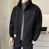 Herren Lammwollmäntel Herren Verdicken Warme Jacken Hip Hop Streetwear Casual Fleece Übergroße Mode Reißverschluss Stehjacke