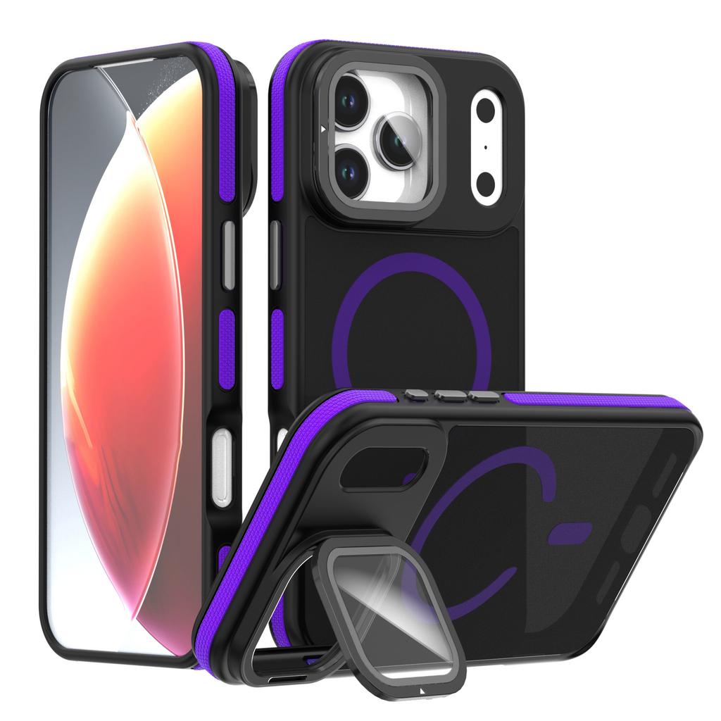 Applicable To iPhone17ProMax News Color Skin Sensing Magnetic Mobile Phone Case Apple 16Pro Lens Holder Protective Case