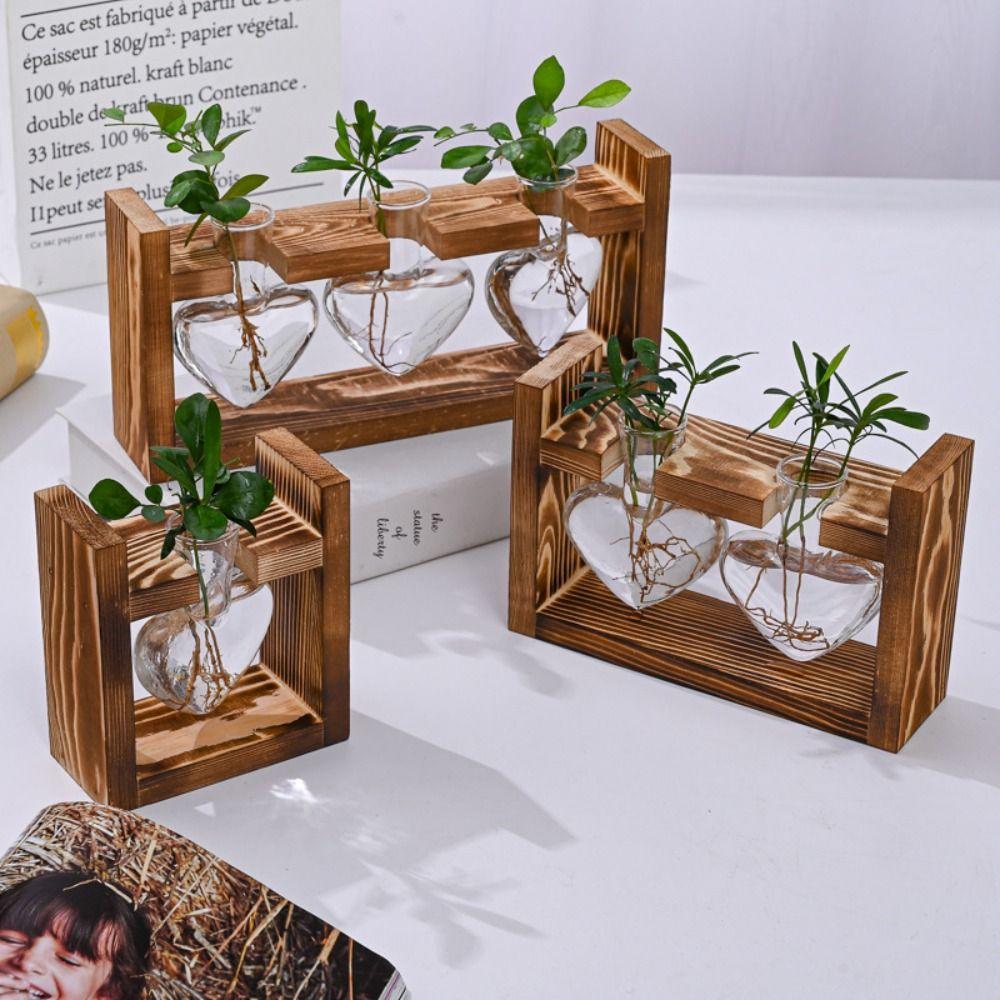 

Transparent Glass Flower Vase Bonsai Decoration Flower Pot Tabletop Ornament Vintage Frame-01