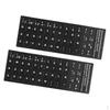 2x Spanish White Letters Keyboard Stickers Laptop Computer Cover