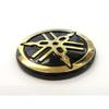 YAMAHA Genuine Yamaha Tuning Fork Logo Emblem Sticker Aluminum Coating Gold Black Diameter 25mm