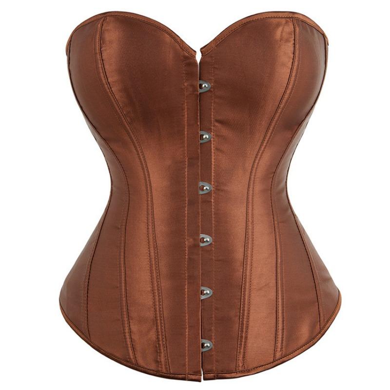 Women's Classic Smooth Colour Corset Tummy Tightening Sexy Bridal Bottom Lingerie Shapewear Top
