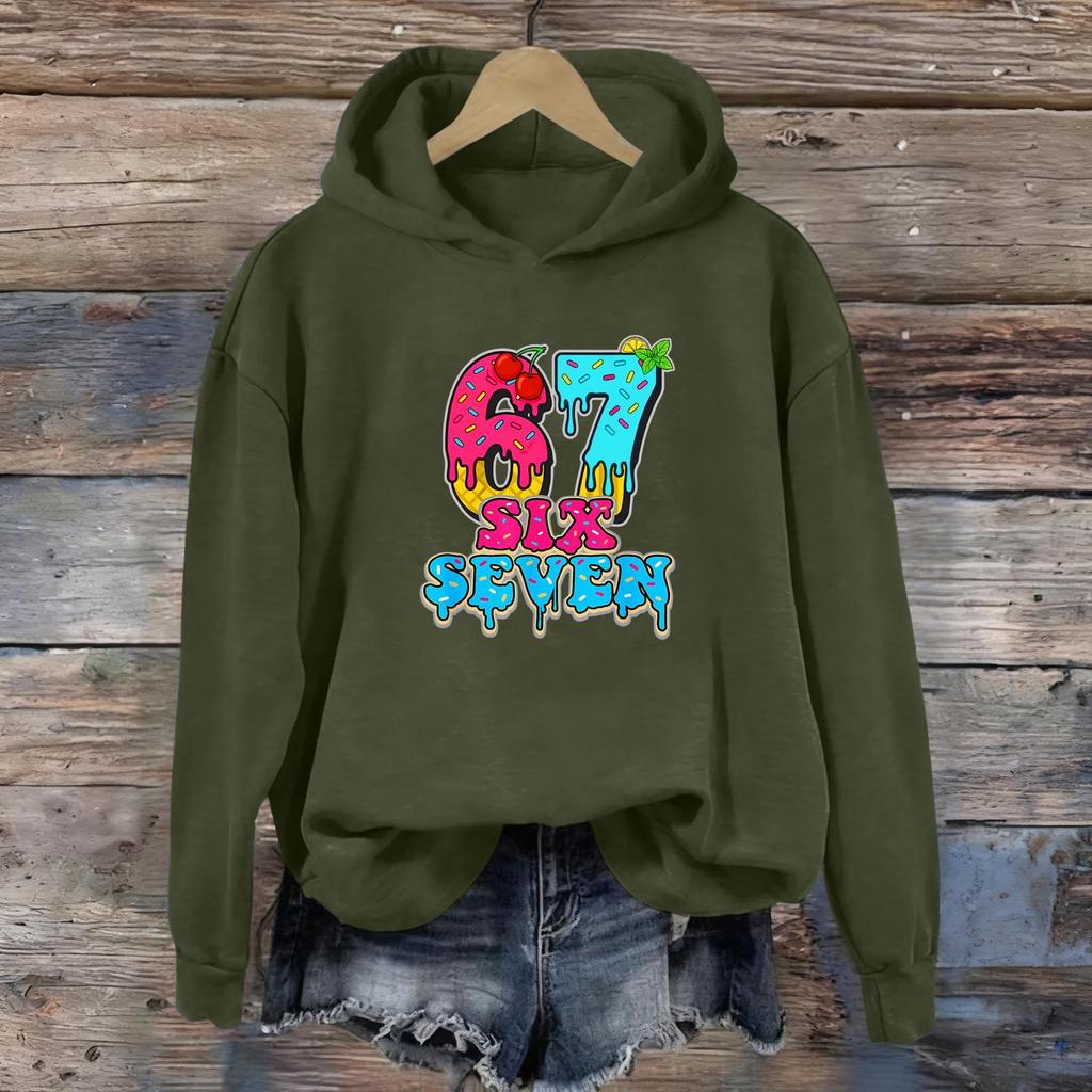 Women's Fashion Daily Versatile Casual Sweatshirts Long Sleeve Hooded Top Sweatshirts