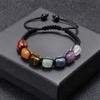 Natural Stone 7 Chakra Bracelets for Women Men Fashion Tiger Eye Yoga Health Care Bracelet Fashion Couple Friendship Jewelry